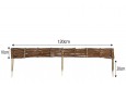 10 x Beeteinfassung aus Weide Länge: 120cm, Höhe: 10cm