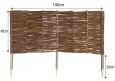 10 x Beeteinfassung aus Weide Länge: 100cm, Höhe: 40cm