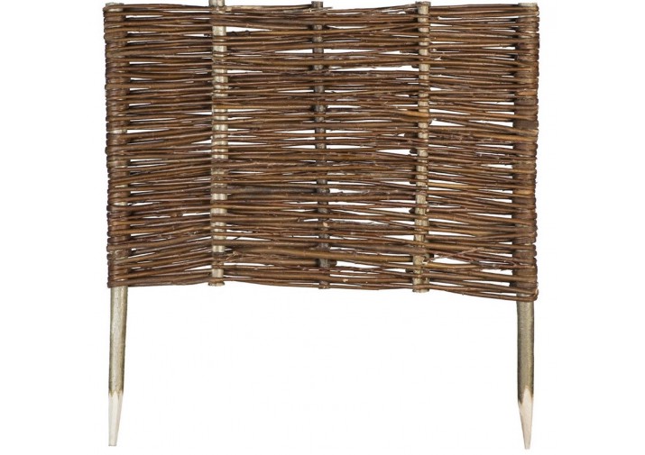 1 x Beeteinfassung aus Weide Länge: 60cm, Höhe: 40cm