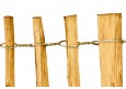 Staketenzaun mit Pfosten aus Haselnuss | Höhe: 35cm Länge: 5m