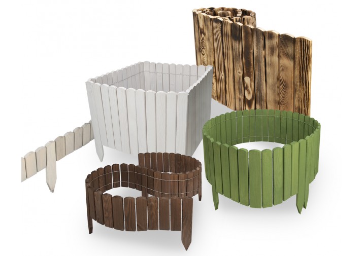 Flexibler Gartenzaun Länge 200 cm, Höhe: 30cm