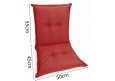 1 Stück Gartenstuhlauflage Niedriglehner 100x50x9cm viele Farben zur Auswahl