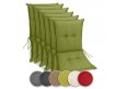 6 Stück Gartenstuhlauflagen Niedriglehner 100x50x9cm viele Farben zur Auswahl