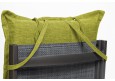 2 Stück Gartenstuhlauflagen 120x50x9cm mit abnehmbarem Kopfpolster