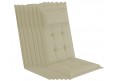 6 Stück Gartenstuhlauflagen 120x50x9cm mit abnehmbarem Kopfpolster