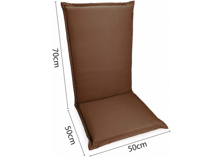 1 Stück Gartenstuhlauflage Hochlehner 120x50x9cm