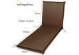 2 Stück Liegenauflagen 190x60x9cm viele Farben zur Auswahl | Sonnenliegen wasserdicht