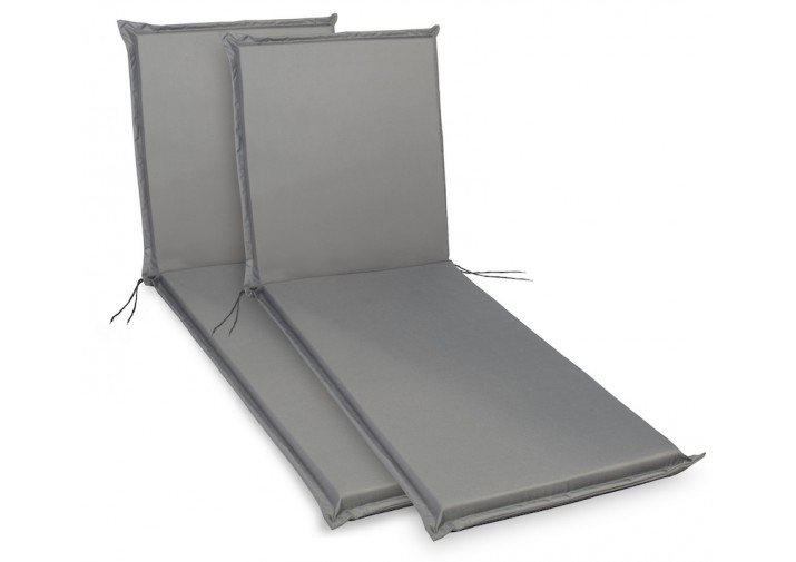 2 Stück Liegenauflagen 190x60x9cm viele Farben zur Auswahl | Sonnenliegen wasserdicht