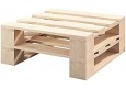 Palettenmöbel - Hocker 80 x 80 cm Höhe : 30 cm