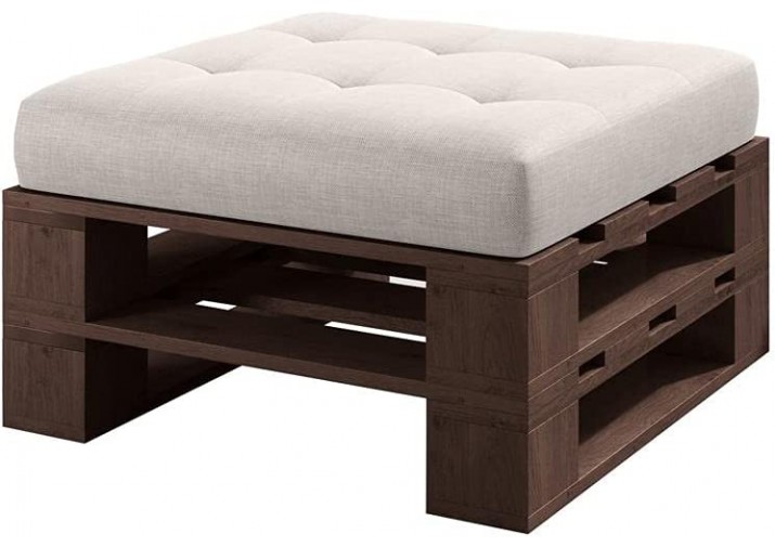 Palettenmöbel - Hocker 80 x 80 cm Höhe : 30 cm