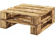 Palettenmöbel - Hocker 80 x 80 cm Höhe : 30 cm