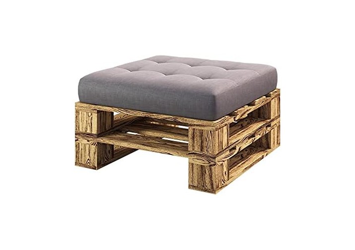 Palettenmöbel - Hocker 80 x 80 cm Höhe : 30 cm