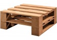 Palettenmöbel - Hocker 80 x 80 cm Höhe : 30 cm