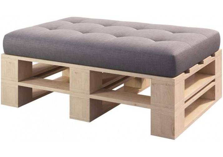 Palettenmöbel - Hocker 120 x 60 cm Höhe : 30 cm