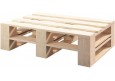 Palettenmöbel - Hocker 120 x 60 cm Höhe : 30 cm