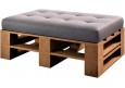 Palettenmöbel - Hocker 120 x 60 cm Höhe : 30 cm