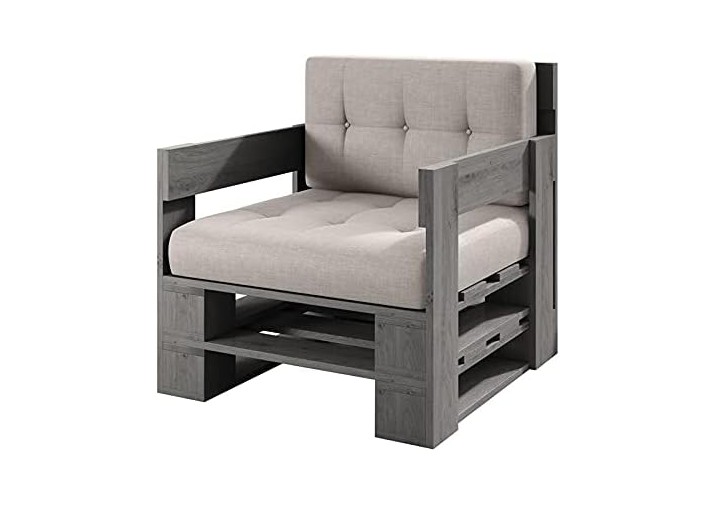 Palettenmöbel - Sessel 80 x 80 cm Höhe : 30 cm