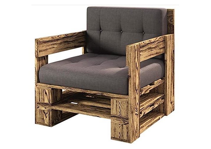 Palettenmöbel - Sessel 80 x 80 cm Höhe : 30 cm