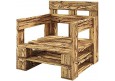 Palettenmöbel - Sessel 80 x 80 cm Höhe : 30 cm