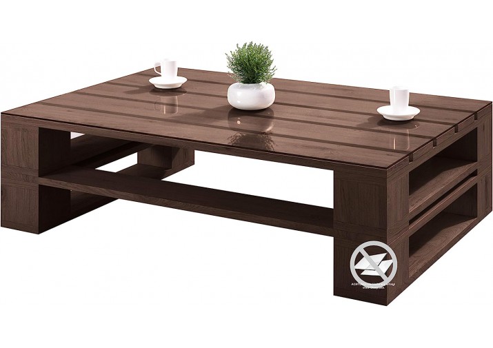 Palettenmöbel - Couchtisch 80 x 80 cm Höhe : 30 cm