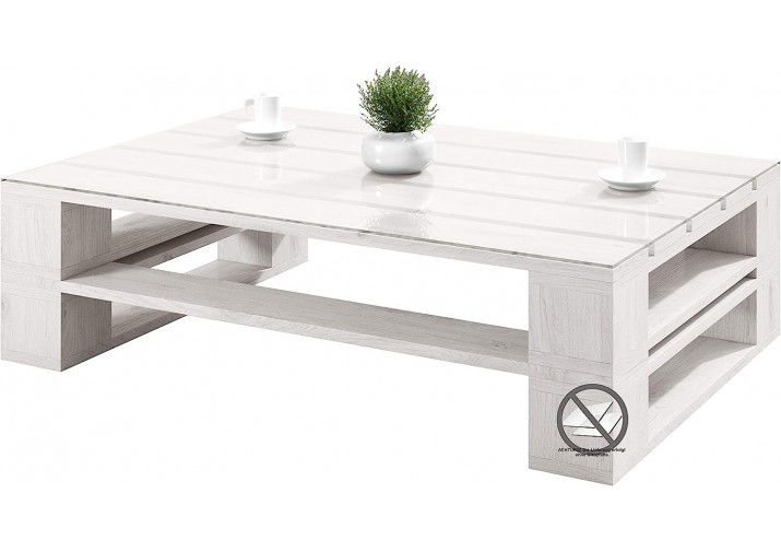 Palettenmöbel - Couchtisch 80 x 80 cm Höhe : 40 cm