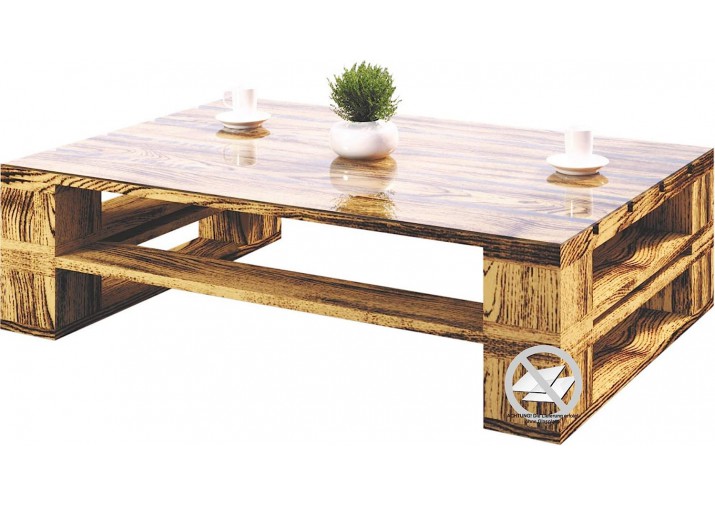 Palettenmöbel - Couchtisch 80 x 80 cm Höhe : 40 cm