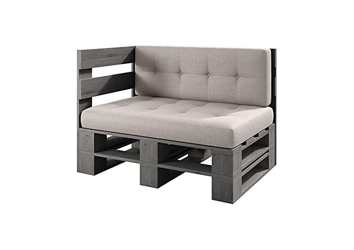 Palettenmöbel - Eckbank 120x60cm Höhe: 30cm