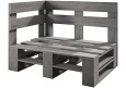 Palettenmöbel - Eckbank 120x60cm Höhe: 30cm