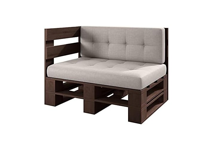 Palettenmöbel - Eckbank 120x60cm Höhe: 30cm