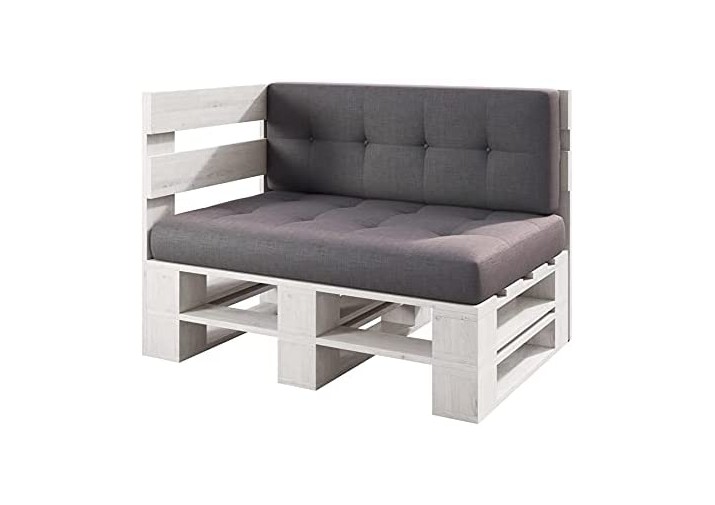 Palettenmöbel - Eckbank 120x80cm Höhe: 30cm