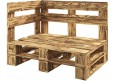 Palettenmöbel - Eckbank 120x80cm Höhe: 30cm