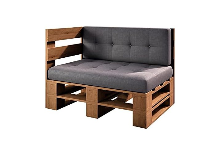 Palettenmöbel - Eckbank 120x80cm Höhe: 30cm