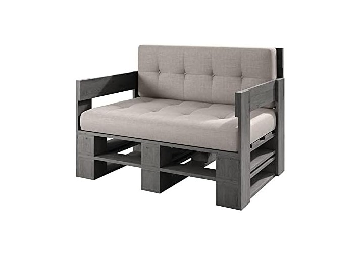 Palettenmöbel - Sofa 120 x 80 cm Höhe : 30 cm