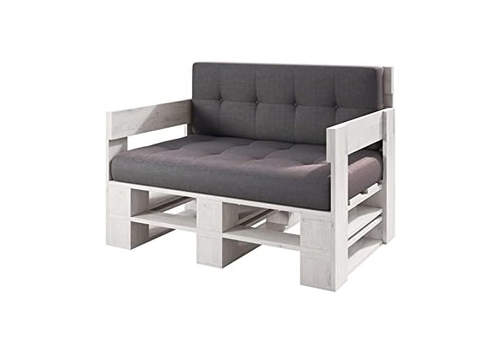 Palettenmöbel - Sofa 120 x 80 cm Höhe : 30 cm