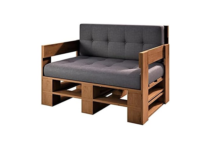 Palettenmöbel - Sofa 120 x 80 cm Höhe : 30 cm