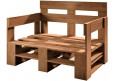 Palettenmöbel - Sofa 120 x 80 cm Höhe : 30 cm