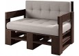 Palettenmöbel - Sofa 120 x 80 cm Höhe : 30 cm