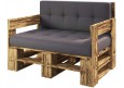 Palettenmöbel - Sofa 120 x 80 cm Höhe : 30 cm
