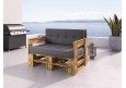 Palettenmöbel - Sofa 120 x 80 cm Höhe : 30 cm