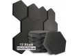 Hexagon Akustikschaumstoff Akustikschaum 50 x 43 x 3/5cm
