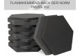 Hexagon Akustikschaumstoff Akustikschaum 50 x 43 x 3/5cm