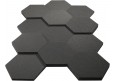 Hexagon Akustikschaumstoff Akustikschaum 50 x 43 x 3/5cm