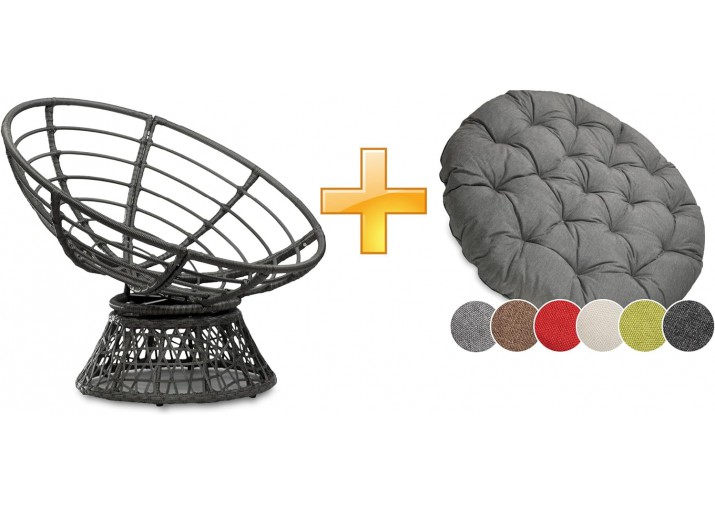 Papasansessel mit Kissen rund Durchmesser 120 cm | verschiedene Farben zur Auswahl