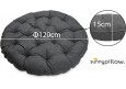 Papasansessel mit Kissen rund Durchmesser 120 cm | verschiedene Farben zur Auswahl