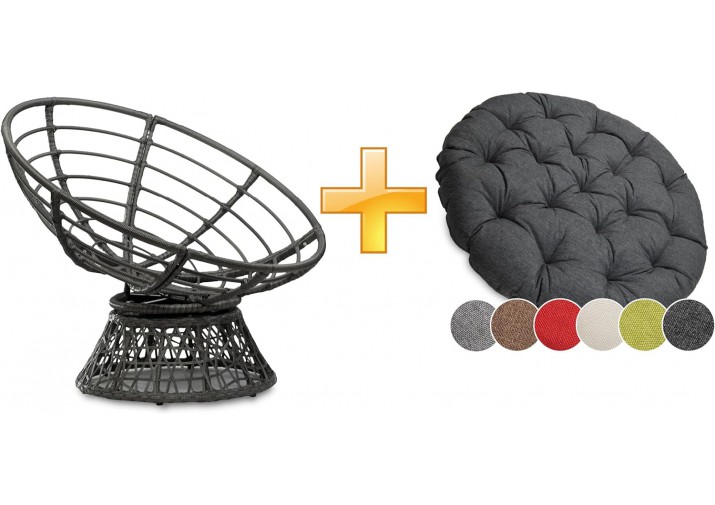 Papasansessel mit Kissen rund Durchmesser 120 cm | verschiedene Farben zur Auswahl