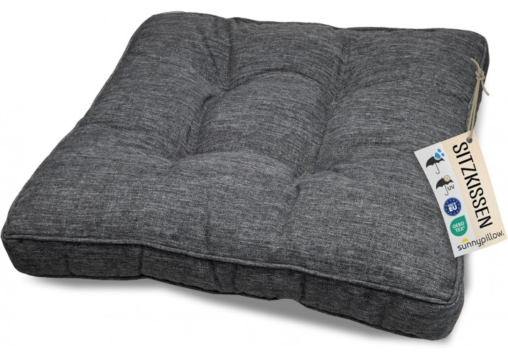 Sitzkissen 40x40x10cm "Rattan" viele Farben zur Auswahl