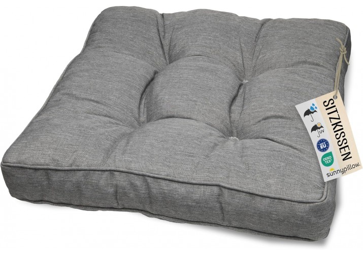 Sitzkissen 40x40x10cm "Rattan" viele Farben zur Auswahl