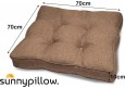 Sitzkissen 70x70x10cm "Rattan" viele Farben zur Auswahl