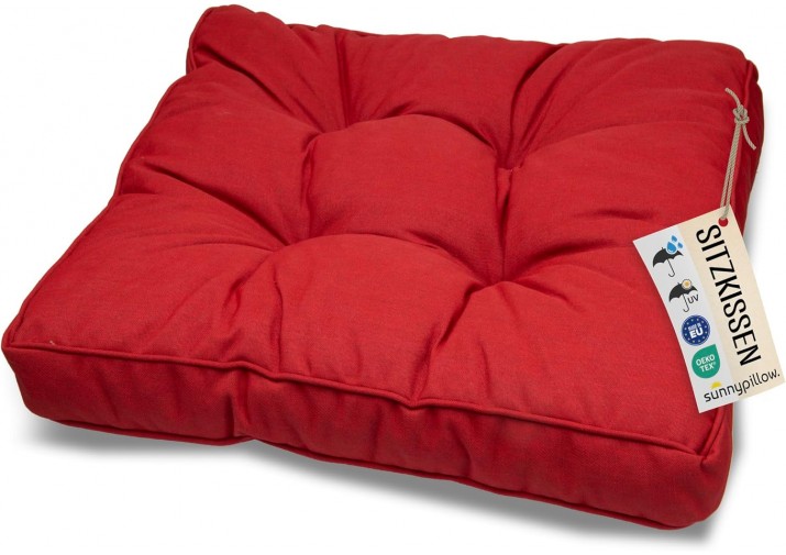 Sitzkissen 70x70x10cm "Rattan" viele Farben zur Auswahl