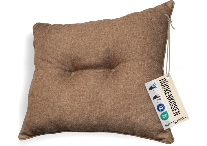 Rückenkissen 60x40x12cm "Rattan" viele Farben zur Auswahl